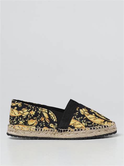 young versace espadrilles|versace slides black.